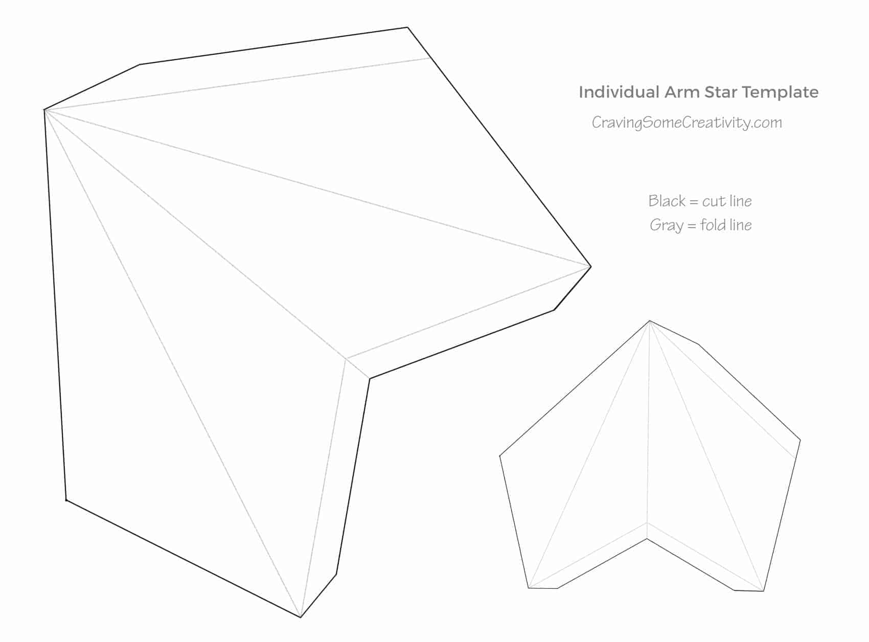 easy stepstep 3d star tutorial & template • craving some